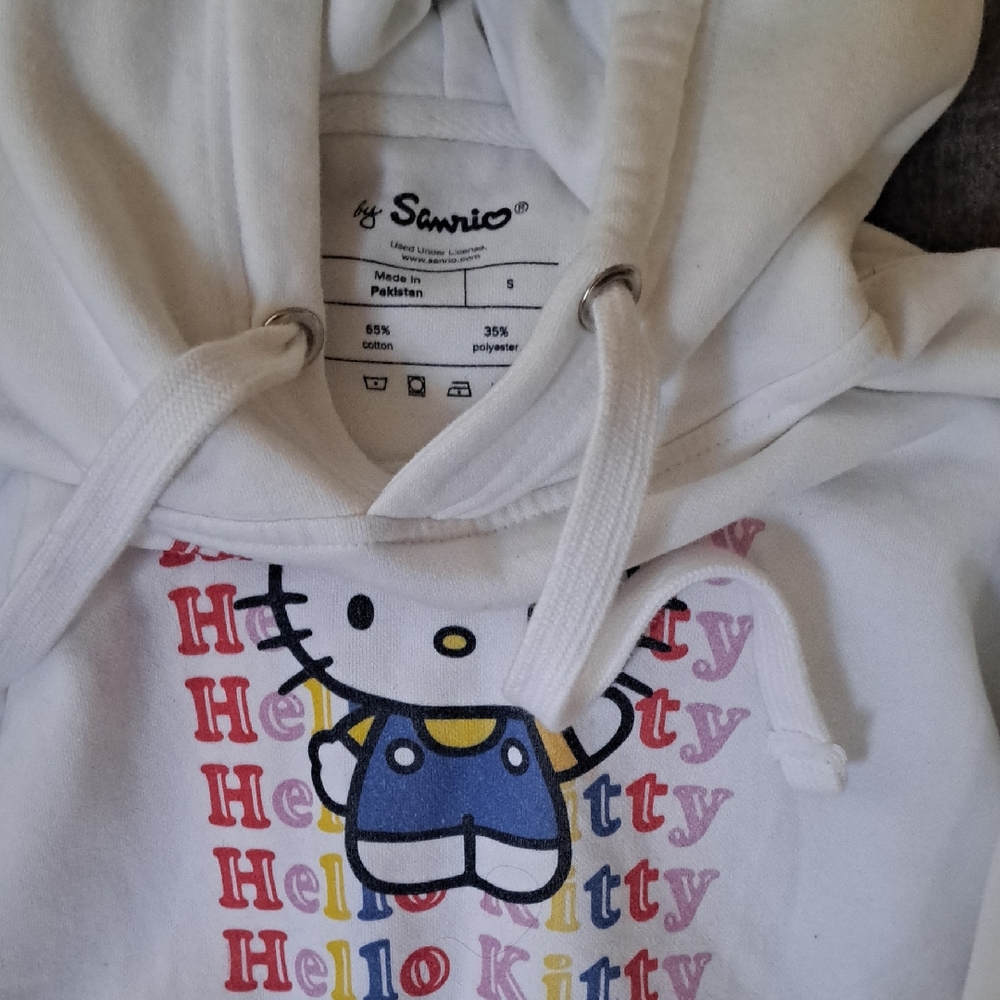 Sanrio White and Blue Hello Kitty Kids Hoodie